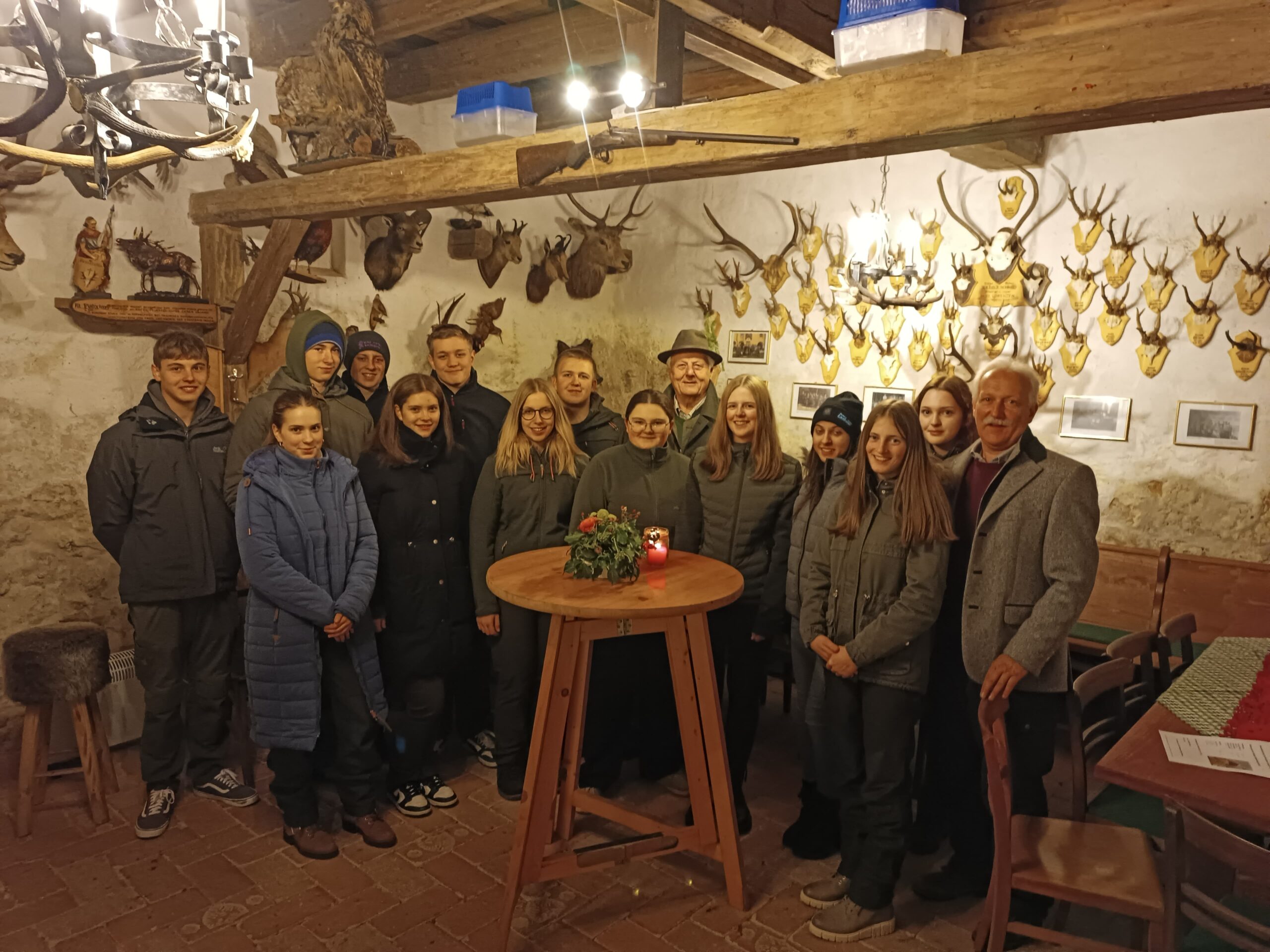 Teilnahmen an jagdlicher Adventfeier in Sankt Lorenzen