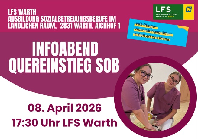 Informationsabend zum Quereinstieg in die Sozialbetreuungsberufe im ländlichen Raum