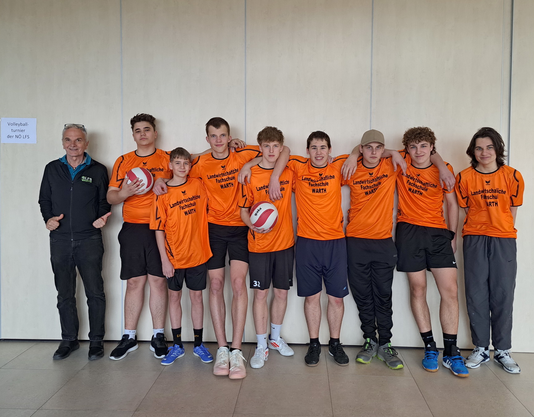 Volleyball Team Burschen Warth + Franz Copyright LFS Warth