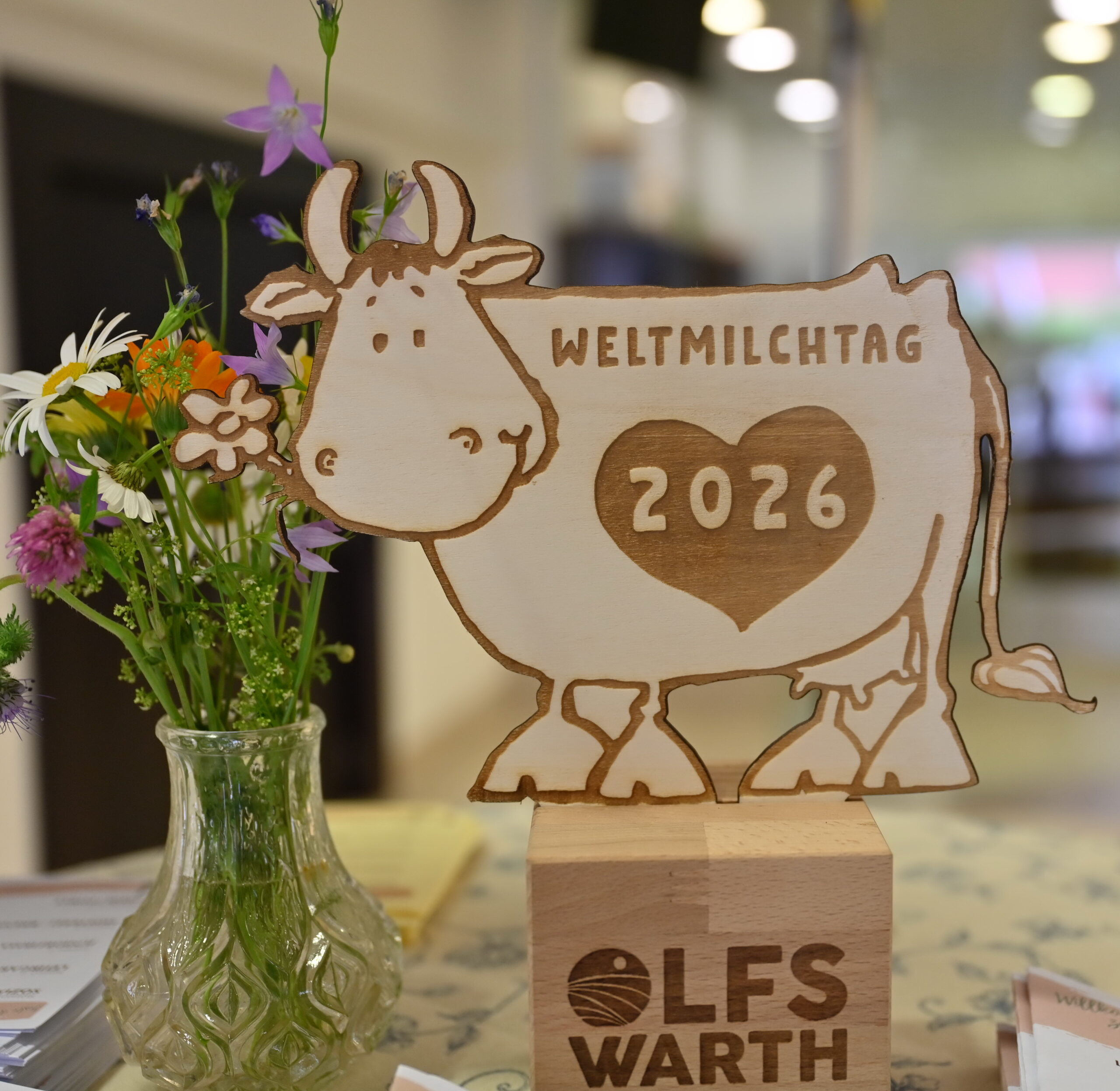 Kuh-Maskottchen zugeschnitten